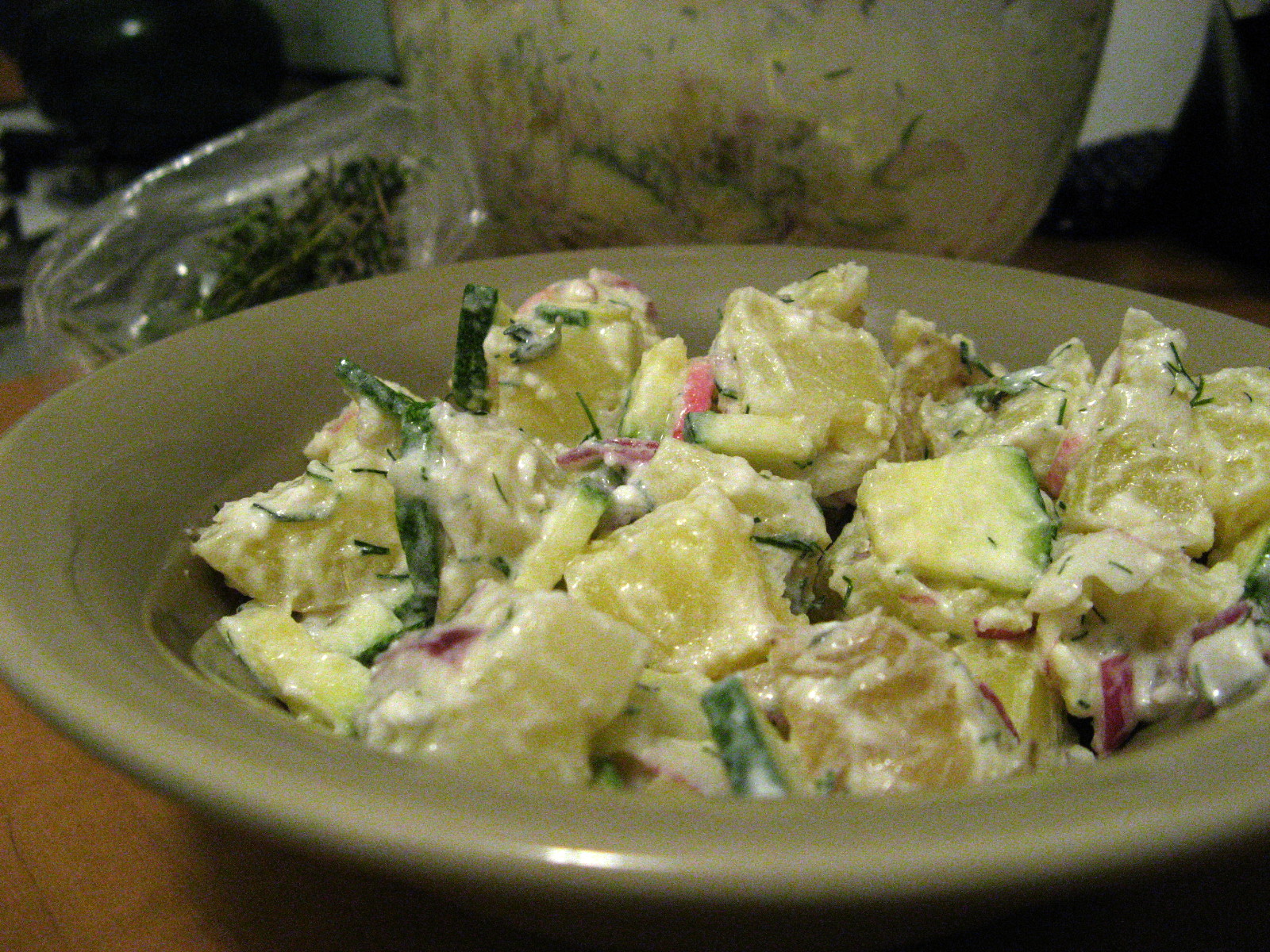Radish-Cucumber-Curd Salad